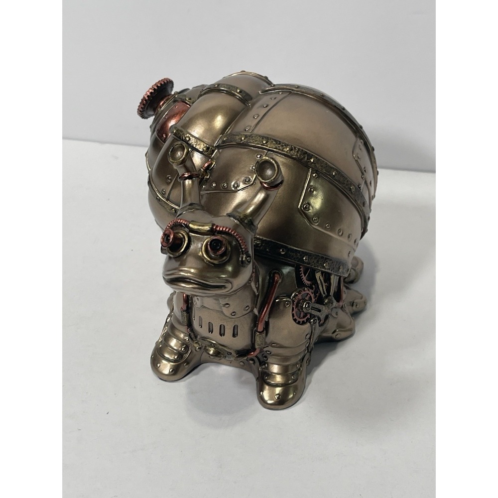 NEW Veronese Design Steampunk Snail Figurine Bronze Studio Collection w/ Box